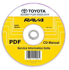 Toyota RAV4 (2006-2013) Manual de Taller Reparación En CD