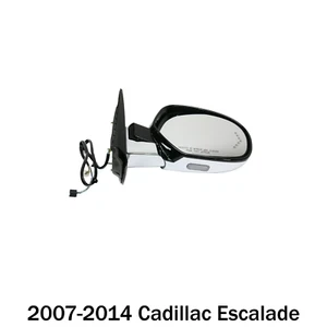 Right Passenger Side Mirror Power Fold Heated Primed For 07-14 Cadillac Escalade - Picture 1 of 7