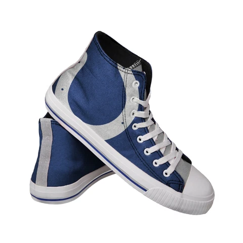 Indianapolis Colts NFL Men's High Top Big Logo Canvas Shoes FREE SHIP Cover