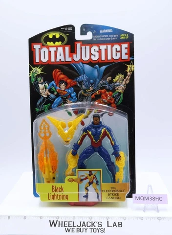 Black Lightning Total Justice Batman 1997 Kenner NEW MOSC Action Figure Cover