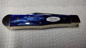 Case XX Small Swell Ctr Jack Knife 23444 Blue Pearl Kirinite Stainless Blades