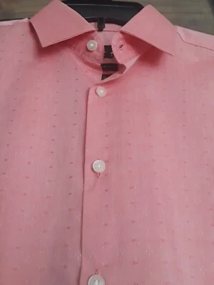 Camisa de vestir J. Ferrar para hombre coral cambray manga larga con botones M 15-15... Foto 1 de 4