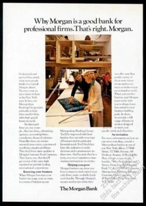 1980 The Morgan Bank firma de arquitectos foto anuncio impreso vintage - Imagen 1 de 1