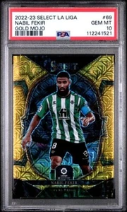 Nabil Fekir 2022-23 Panini Select La Liga Gold Mogo #04/10 PSA 10 POP 1 - Picture 1 of 2
