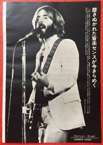Andrew Gold 1976 JAPAN MAGAZINE CLIPPING ML 8A