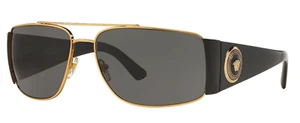 $ 350 AUTHENTISCH NEU mit Etikett Versace HERREN SONNENBRILLE VE2163 MEDUSA LOGO DUNKELGRAUE GLÄSER - Bild 1 von 6