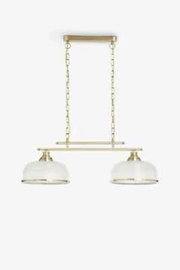 Next Highworth 2 Light Linear Bar Pendant rrp £140 - Picture 1 of 1