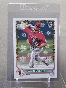 2022 Topps Holiday Chase Silseth Rookie Card #HW148 Los Angeles Angels - Picture 1 of 2
