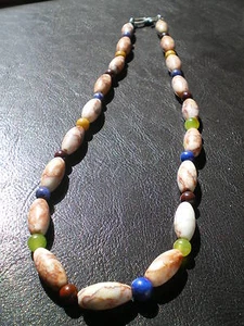 1Original Silk Road Semi-Precious Stone Beads Necklace - Picture 1 of 1