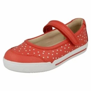 Niña Clarks Informal Mary Jane Estilo Cierre Adhesivo Cuero Zapatos Emery Halo K - Imagen 1 de 10