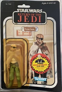 VINTAGE KENNER STAR WARS 1984 ROTJ PRUNE FACE MOC 77-B BACK ANAKIN OFFER SEALED - Picture 1 of 13
