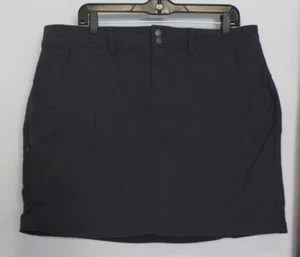 PrAna Womens Halle Skort Size 14 Gray UPF 50 Stretch - Picture 1 of 4