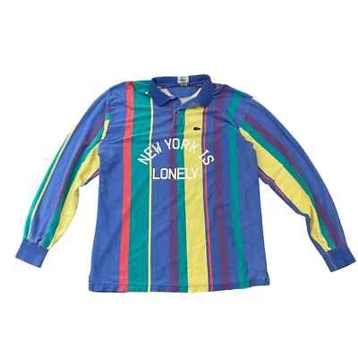 Camisa a Rayas Izod Lacoste New York Is Lonely De Colección Para Hombre L Foto 1 de 4