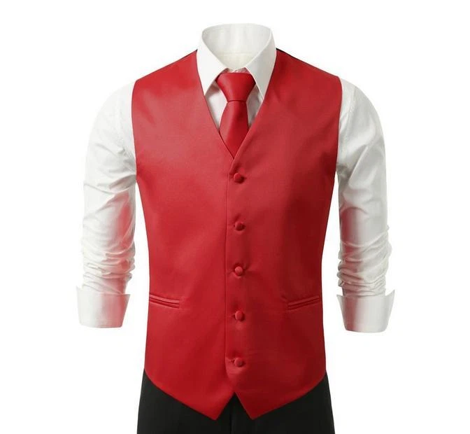 Mens Dress Vest with Neck Tie Set 12Colors All sizes  - Image 1 of 1