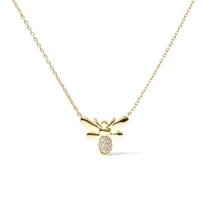 10K Yellow Gold Diamond Accented Pendant 18" Inch Necklace (H-I, I1-I2) - Picture 1 of 6