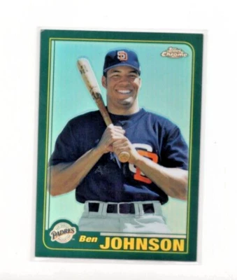 2001 Topps Chrome Traded & Rookies Retrofractors #T179 Ben Johnson San Diego - Image 1 of 2