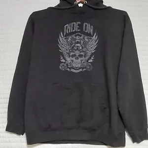 SA Company Ride On Motorcycle Skull Hoodie Schwarz Herren Größe XL - Bild 1 von 8