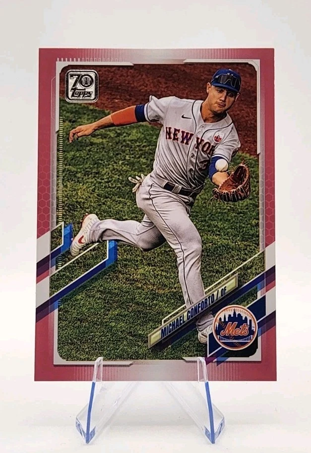 Topps Serie Dos 2021 Michael Conforto Día del Padre Paralelo #517/50 SP Foto 1 de 2