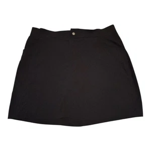 te verde Skort Womens Large Black Golf Pull On Stretch Lined - Picture 1 of 4