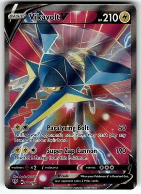 Vikavolt V (Full Art) 180/189 SWSH03: Darkness Ablaze NM Pokemon Card TCG - Image 1 of 2