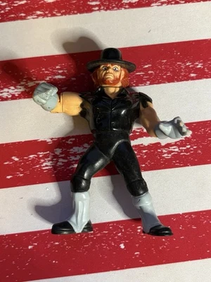 WWF Undertaker 1991  5 inch Red Hair Titan Sports Hasbro Wrestling Figure - Image 1 of 2