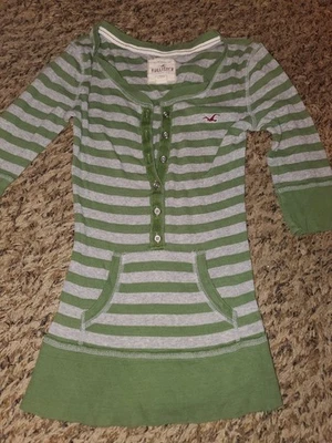 Camisa a rayas Hollister para mujer y2k talla mediana  Foto 1 de 3