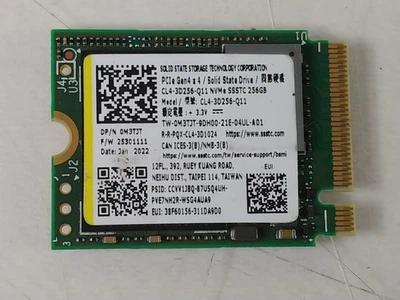 Liteon CL4-3D256-Q11 256 GB NVMe 30mm Solid State Drive - Image 1 of 4