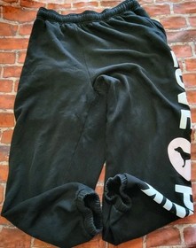 Victoria's Secret Womens Black Sweatpants Lounge Pants Sz Large
