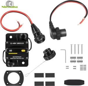 MKR-27 60 AMP Circuit Breaker MKR-28 Trolling Motor Plug for Minn Kota Motors12V - Foto 1 di 9