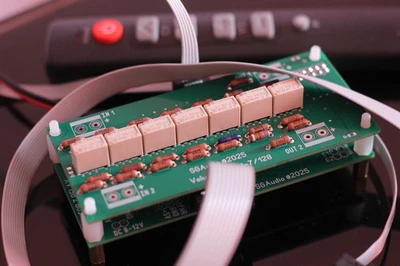 Audio Volume 7 Relay Attenuator IR Control 2 channels 10K, 22K, 50K, 100K - Image 1 of 4