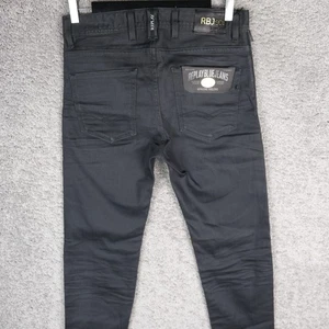 REPLAY RBJ.901 JEANS AJUSTADOS CÓNICOS PARA HOMBRE W29 L32 GRIS ASFALTO DENIM ¡NUEVO CON ETIQUETAS! - Imagen 1 de 9