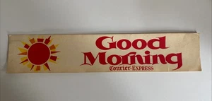 Vintage Buffalo, NY Courier Express Newspaper Good Morning Bumper Sticker - Picture 1 of 5