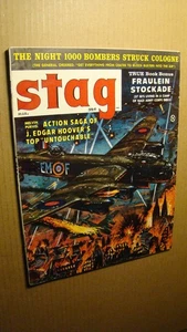 MEN'S ADVENTURE MAG - STAG *NICE COPY* 1961 1000 BOMBER RAID COLOGNE UNTOUCHABLE - Picture 1 of 1