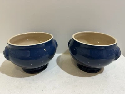Le Creuset Heritage Stoneware Soup Bowl, 20-Ounce in Deep Blue Set Of 2 - Image 1 of 4