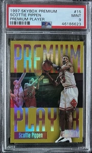 1997 SkyBox Premium Player #15 Scottie Pippen HOF Chicago Bulls PSA 9 MINT RARE - Picture 1 of 2