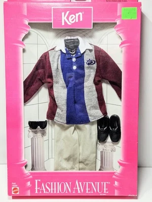 1997 Mattel Ken Muñeca Fashion Avenue Polo Pantalones Gafas de sol Zapatos #18099 Foto 1 de 4