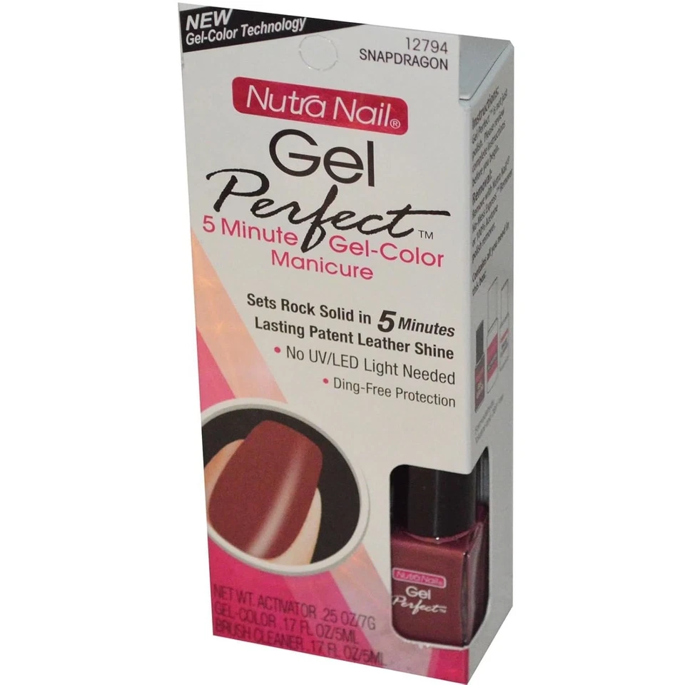 NUTRA GEL DE UÑAS PERFECTO 5 MINUTOS ESMALTE DE COLOR DE UÑAS - 12794 SNAPDRAGON - NUEVO Foto 1 de 1