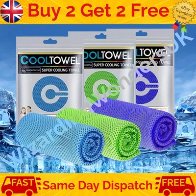 Instant Cooling Towel ICE Cold - Laufen Radfahren Jogging Gym Sport Outdoor Neu