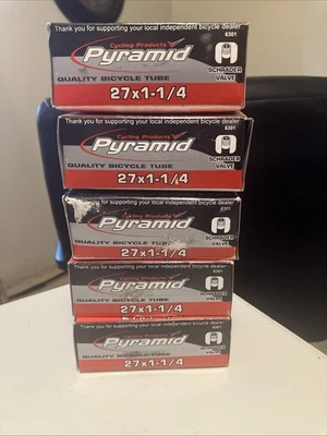 Pyramid Schrader Valve Bicycle Tube 27x1-1/4 Lot Of 5 - Image 1 of 2