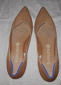 Rothys The Point Fawn Pointed Toe Flats Size 12 - Picture 1 of 7