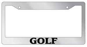 Chrome License Plate Frame Golf Auto Accessory Novelty 1807 - Picture 1 of 1