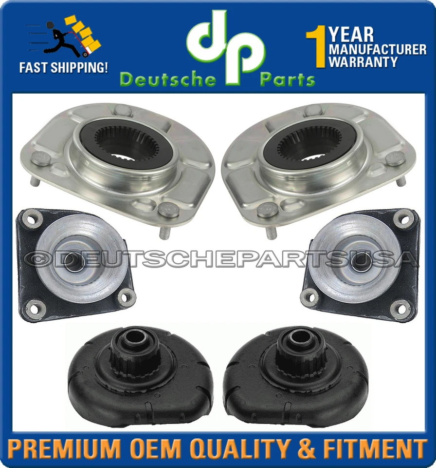 VOLVO S60 S80 V70 FRONT + REAR STRUT SHOCK MOUNT MOUNTS BUSHING BEARING SET 6 PC - Image 1 of 1