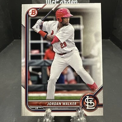2022 Bowman Prospects Jordan Walker #BP-20 St. Louis Cardinals - Image 1 of 2