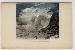 AK Grindelwald und das Wetterhorn, um 1900 - Imagen 1 de 2