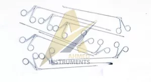 Micro Pinza per Chirurgia Laringea Set di 10 Pz Strumenti ORL - Foto 1 di 2