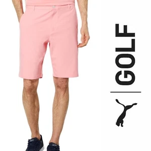 NEW Men's Puma 2023 Dealer 10 Golf Shorts - Ice Pink Size:36 - Picture 1 of 15