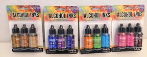 Ranger Tim Holtz Alcohol Inks (3 Pack) .5 fl oz LOT OF 4 Set C - Picture 1 of 5