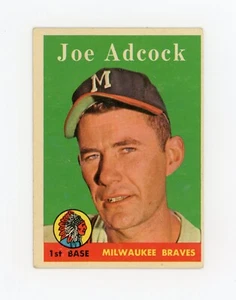 Joe Adcock 1958 Topps #325 Milwaukee Braves B - Bild 1 von 2