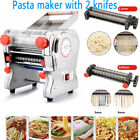 110V Electric Pasta Press Maker Noodles Machine +3/9mm Wide /1.8mm Round Cutter 