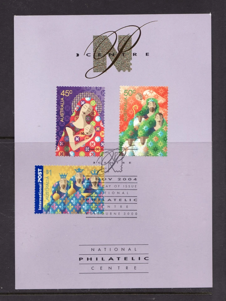 2004 Australia FDC Christmas S/S - Jesus & Three Wise Men - Issued by N.P.C. - Image 1 of 1